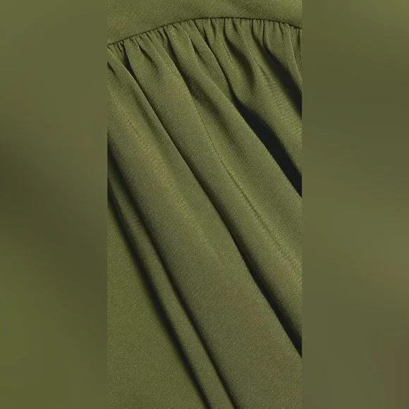 Seraphine Satin Maxi Skirt & Top - MossAZEEZA